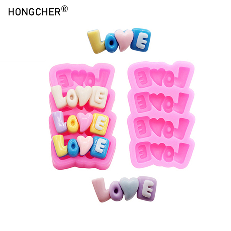 Resin Art Phone Case - LOVE letters silicone mold diy phone