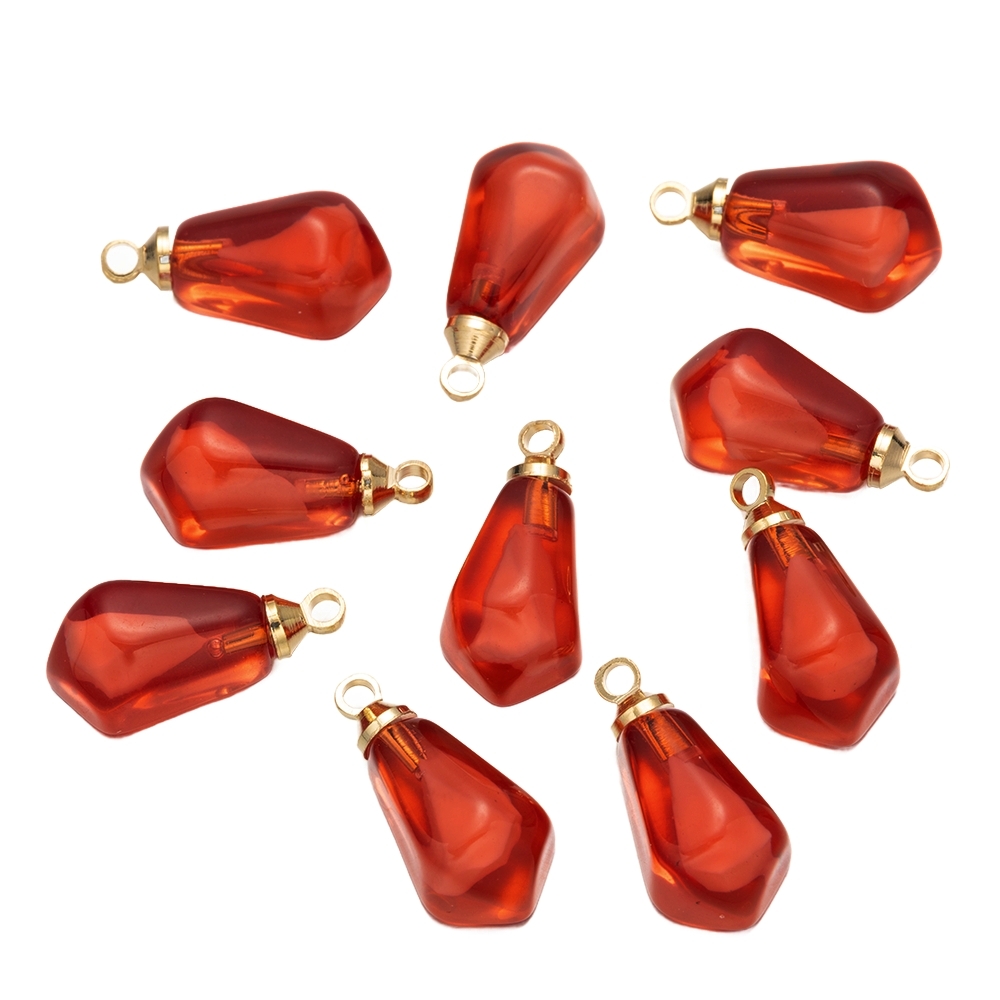 Resin Art Diy Kit - 10Pcs Resin Pomegranate Seed Food Charms