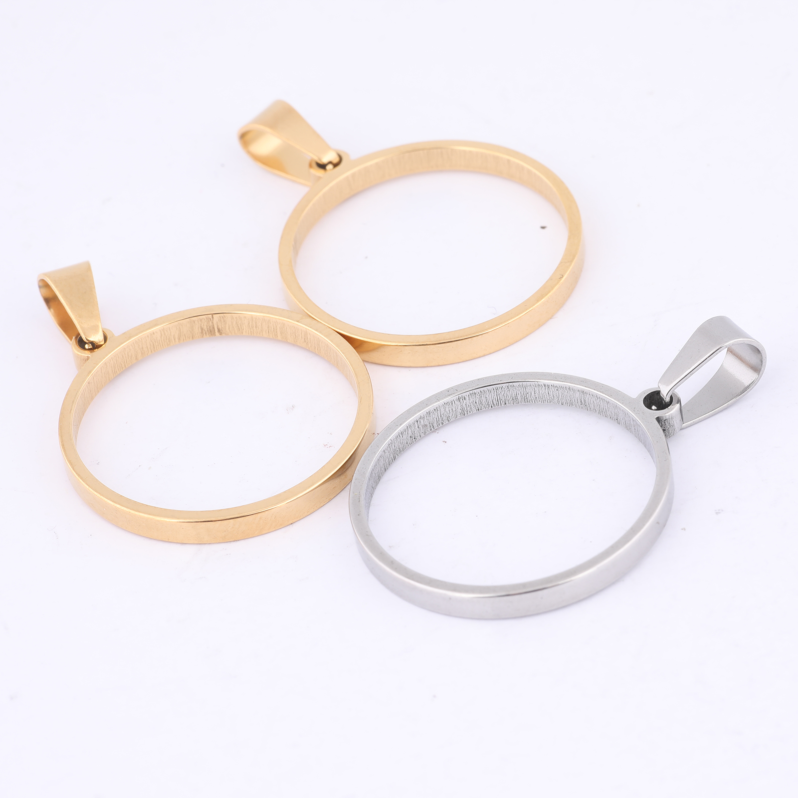 Resin Art Diy Kit - 10pcs 25mm Round Open Bezel Charms