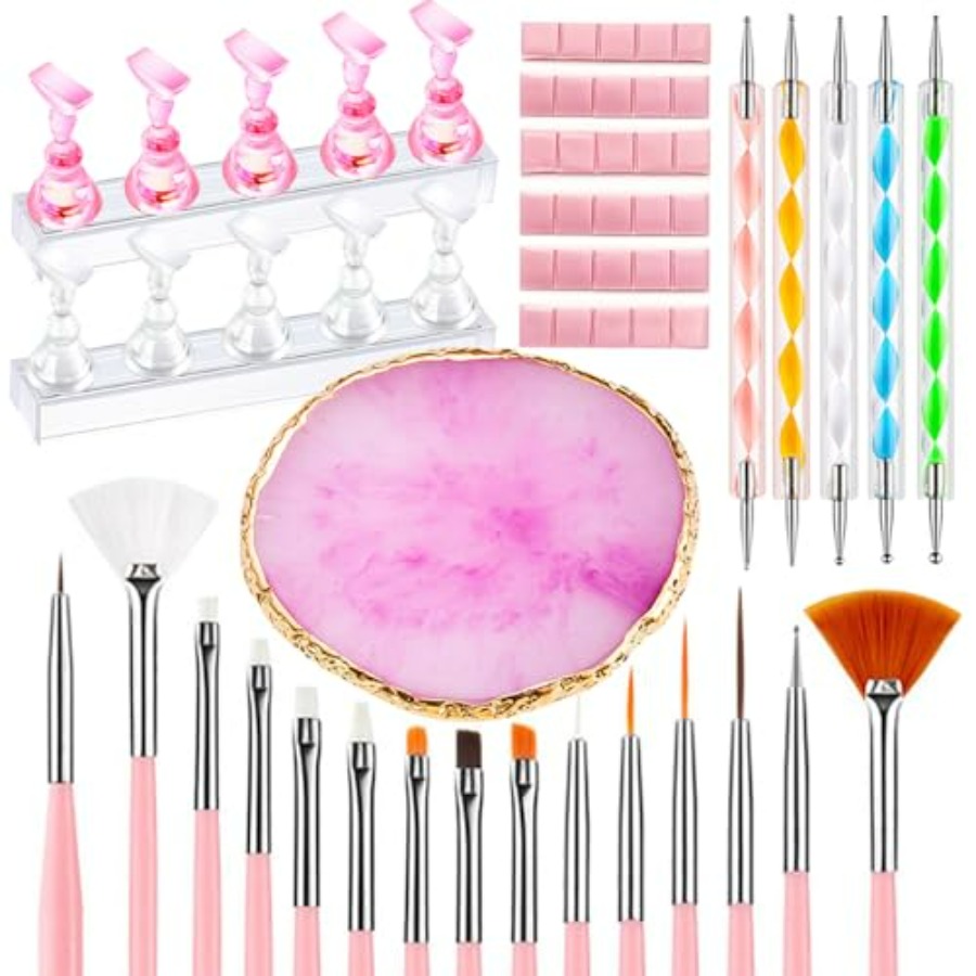 Resin Art Stand - Nail Art Tools 24Pcs Set, 2