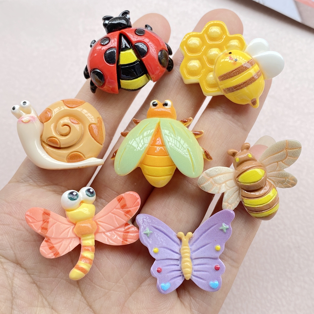 10Pcs Cartoon Resin Cute Bees, - Resin Art Phone Case recension och pris