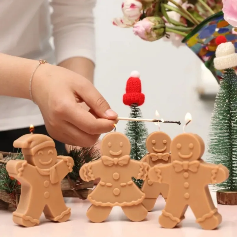 3D Smile Gingerbread Man Silic - Resin Art Furniture recension och pris