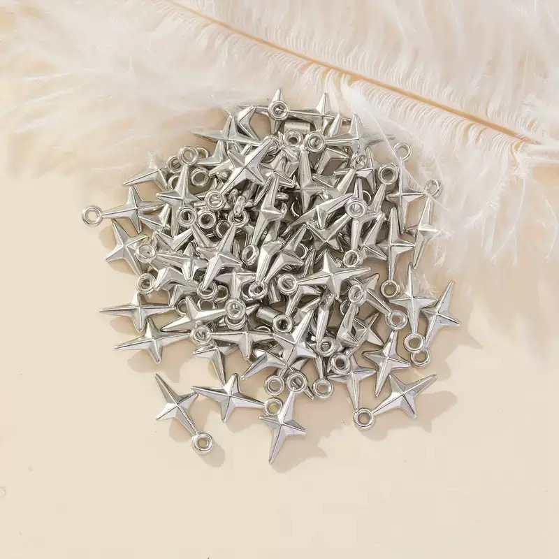 100pcs 16x8mm Charms Shining S - Resin Art Gift Ideas recension och pris