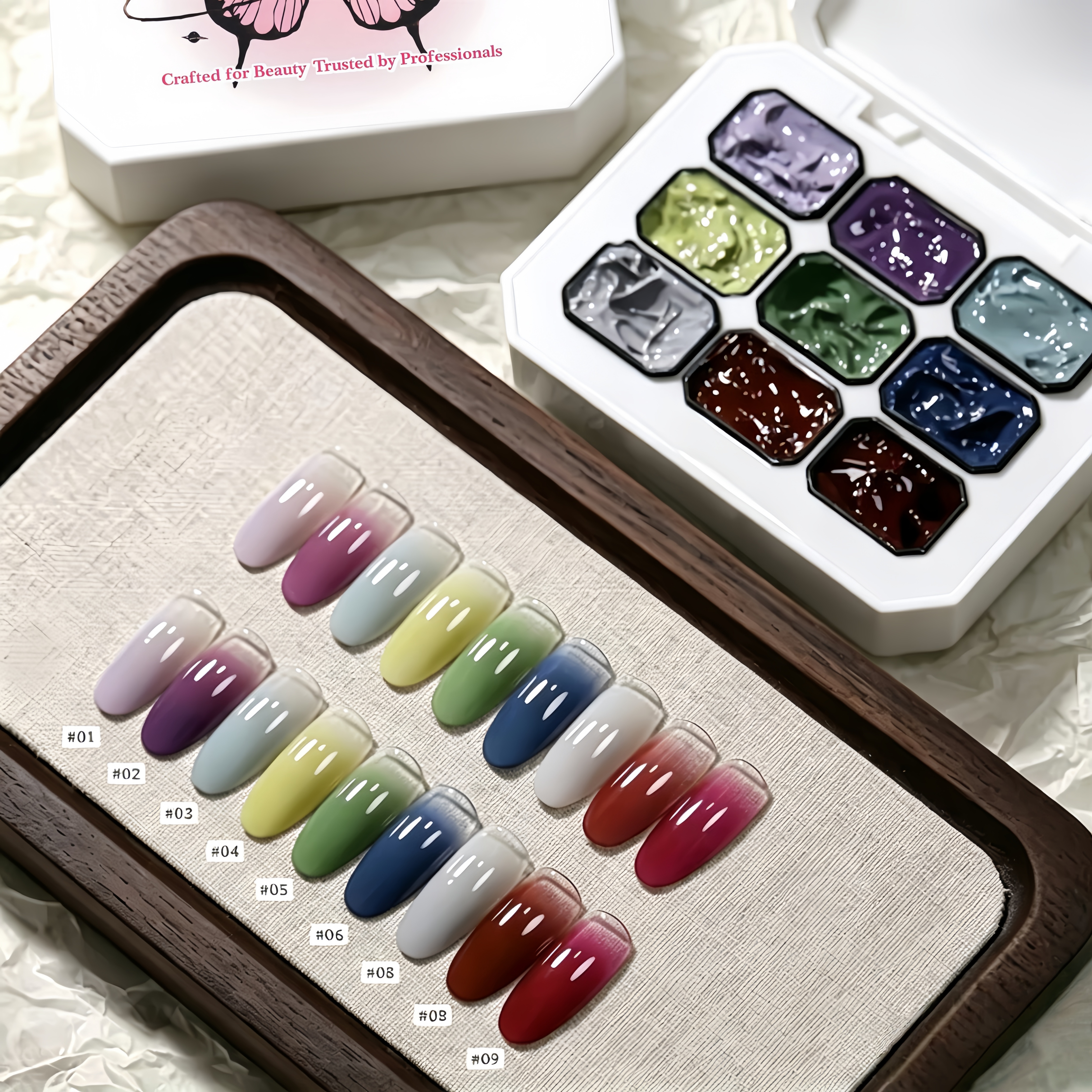 1pc solid  9-grid color painti - Resin Art Gel recension och pris