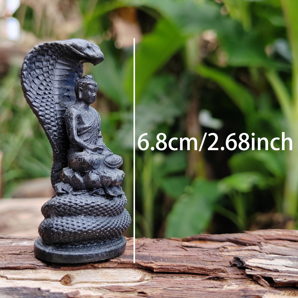 Snake-Guarding-Buddha Sculptur - Resin Art Decoration Items recension och pris