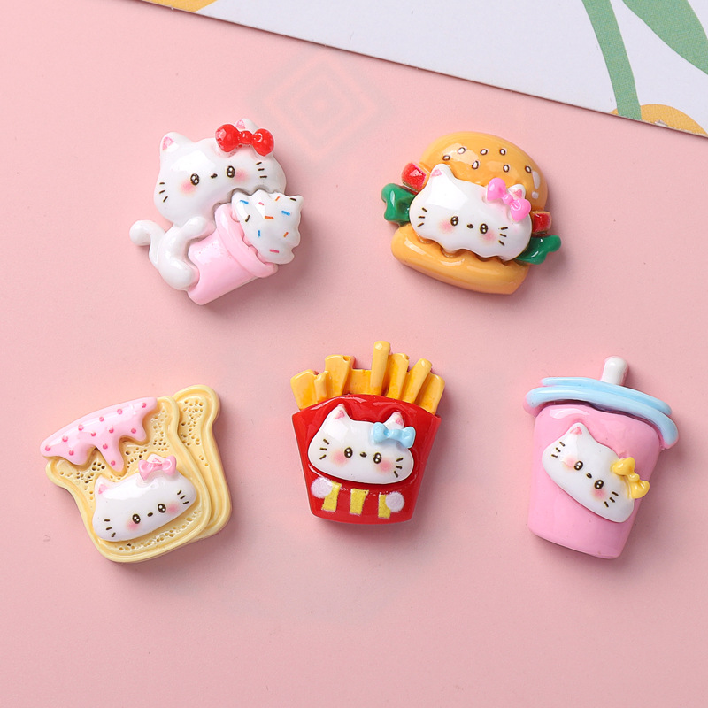 10/100PCS Cartoon glossy food, - Resin Art Phone Case recension och pris