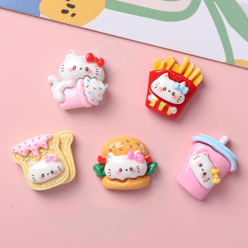10/100PCS Cartoon glossy food, - Resin Art Phone Case recension och pris