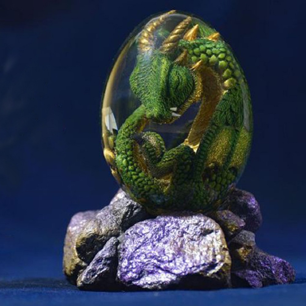 Lava Dragon Egg Statue With St - Resin Art Stand recension och pris
