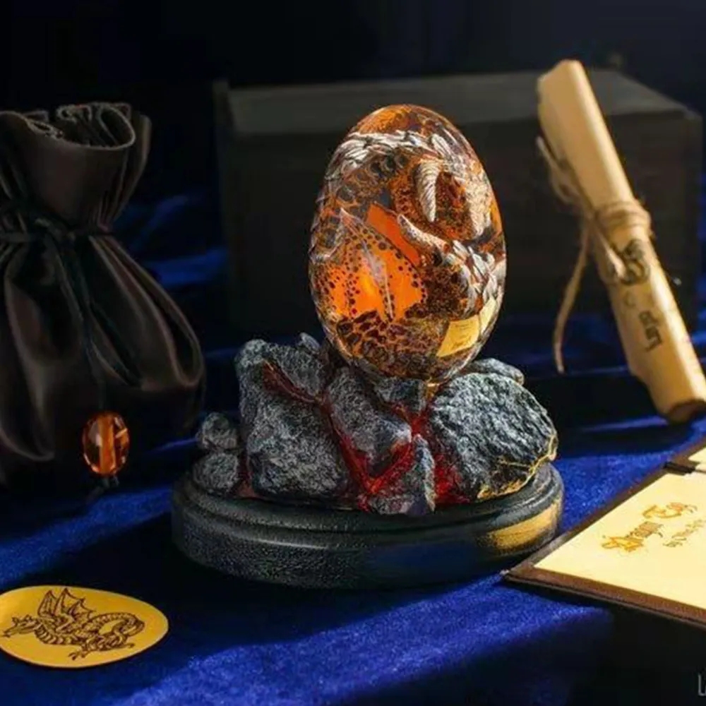 Lava Dragon Egg Statue With St - Resin Art Stand recension och pris