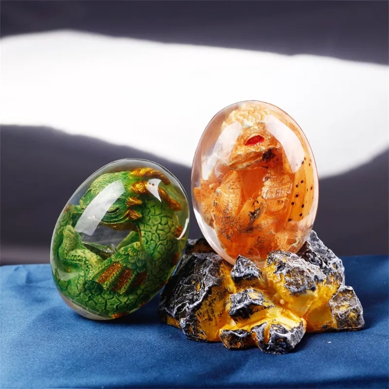 Lava Dragon Egg Statue With St - Resin Art Stand recension och pris