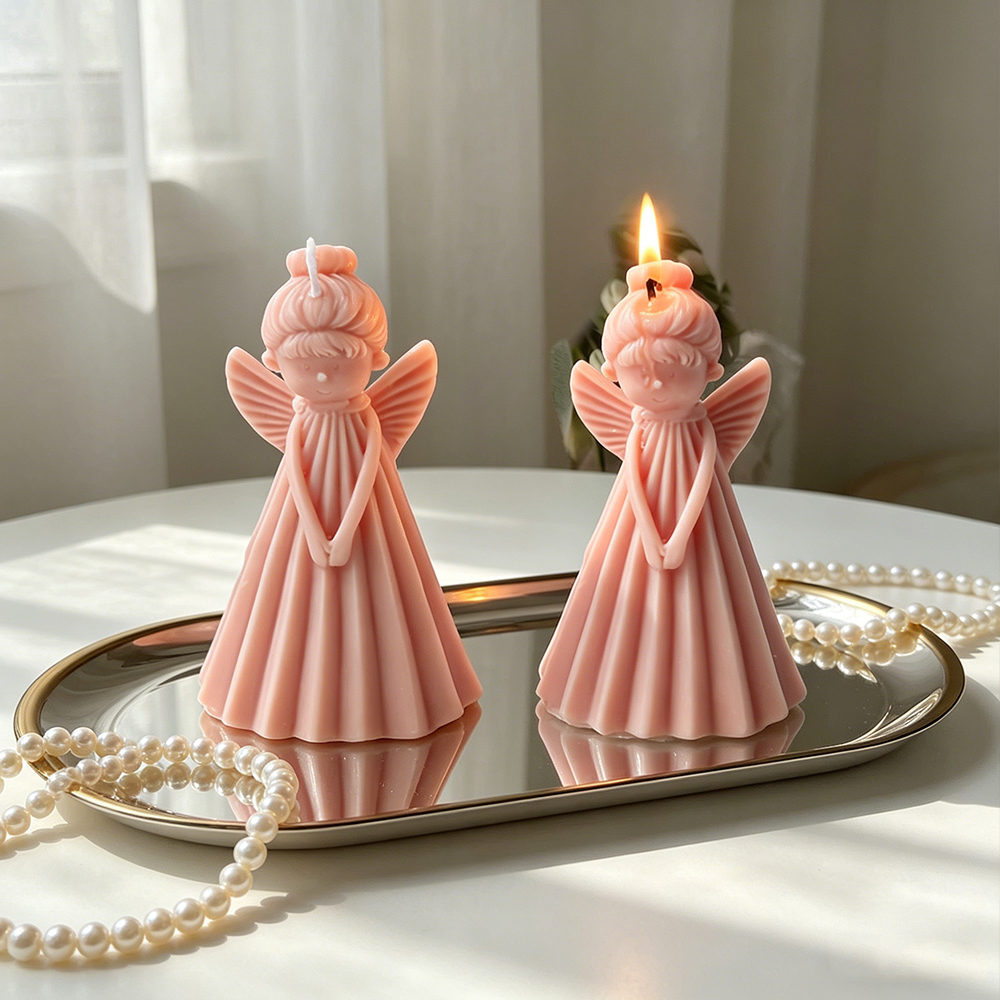 3D Angel Girl Silicone Candle  - Resin Art Furniture recension och pris
