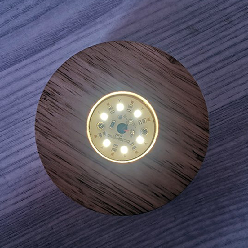 8cm Round Wooden LED Light Dis - Resin Art Stand recension och pris