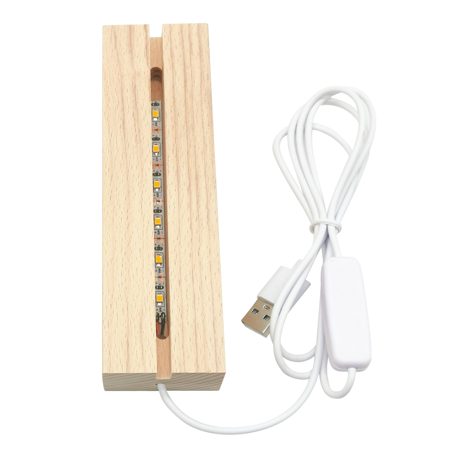 10pcs LED Wood Light Display C - Resin Art Stand recension och pris