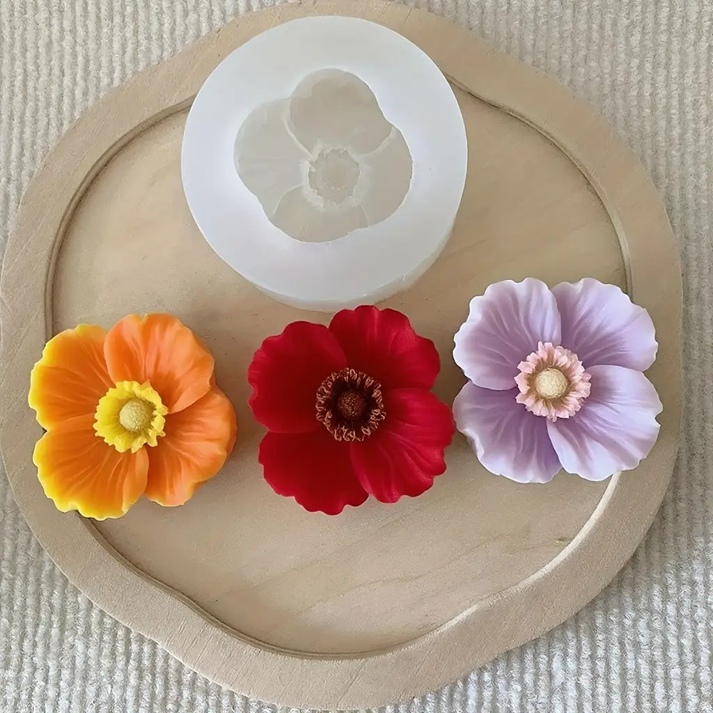 Flower Silicone Candle Mold, C - Resin Art Furniture recension och pris