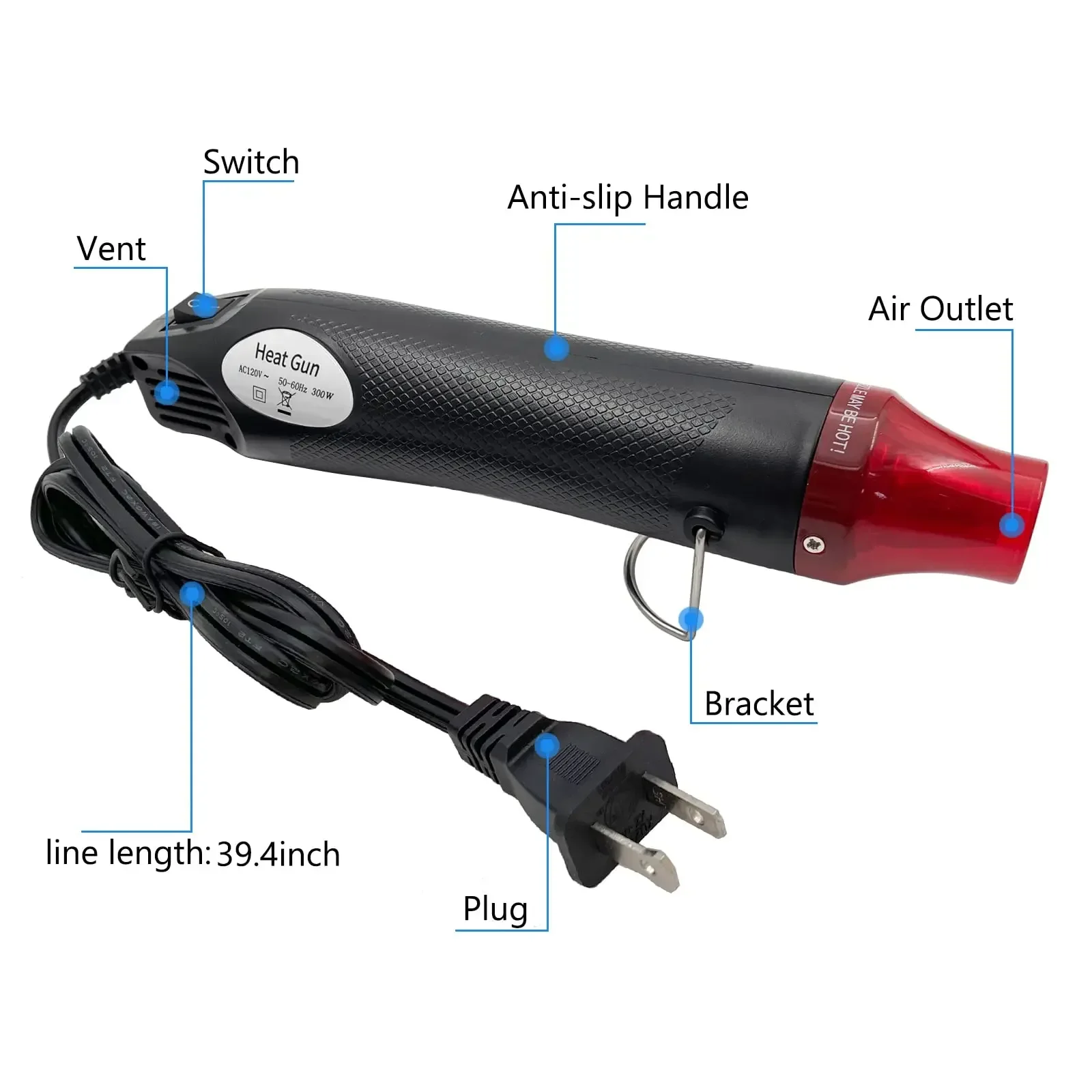 Heat Gun, Mini Hot Air Gun for - Resin Art Heat Gun recension och pris