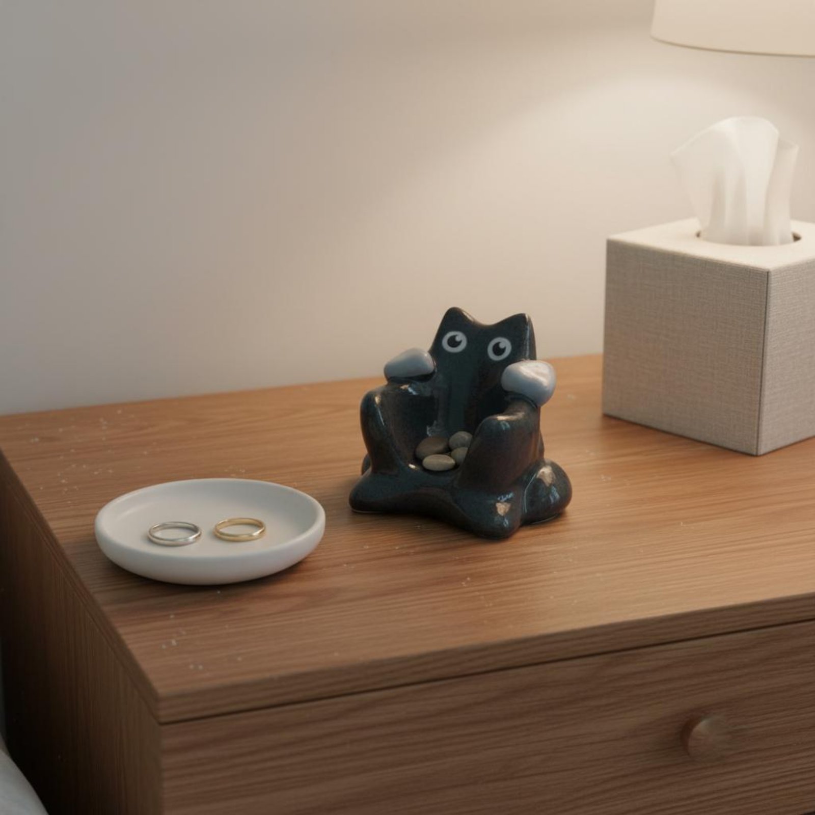 Black Cat Dice Holder Distinct - Resin Art Stand recension och pris