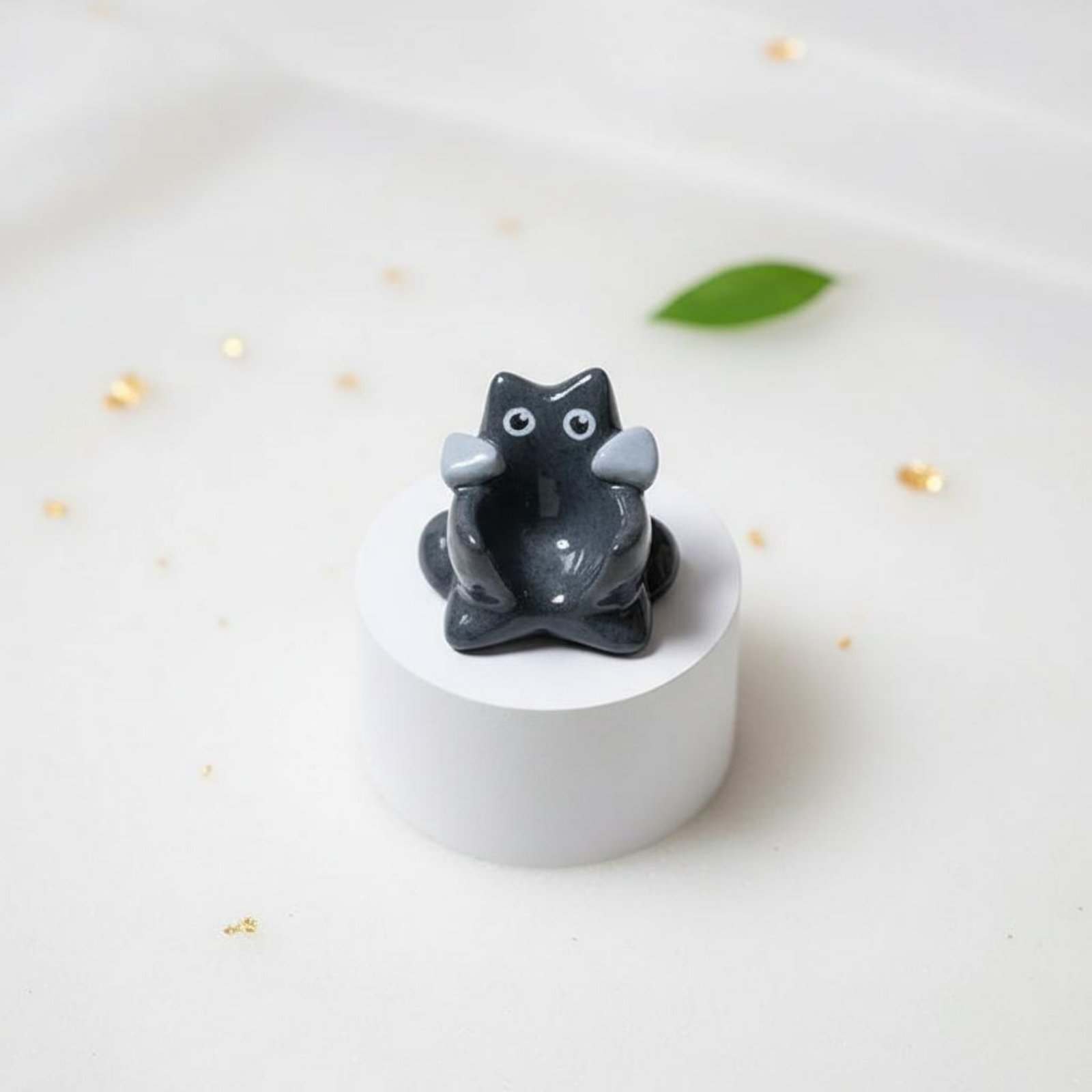 Black Cat Dice Holder Distinct - Resin Art Stand recension och pris