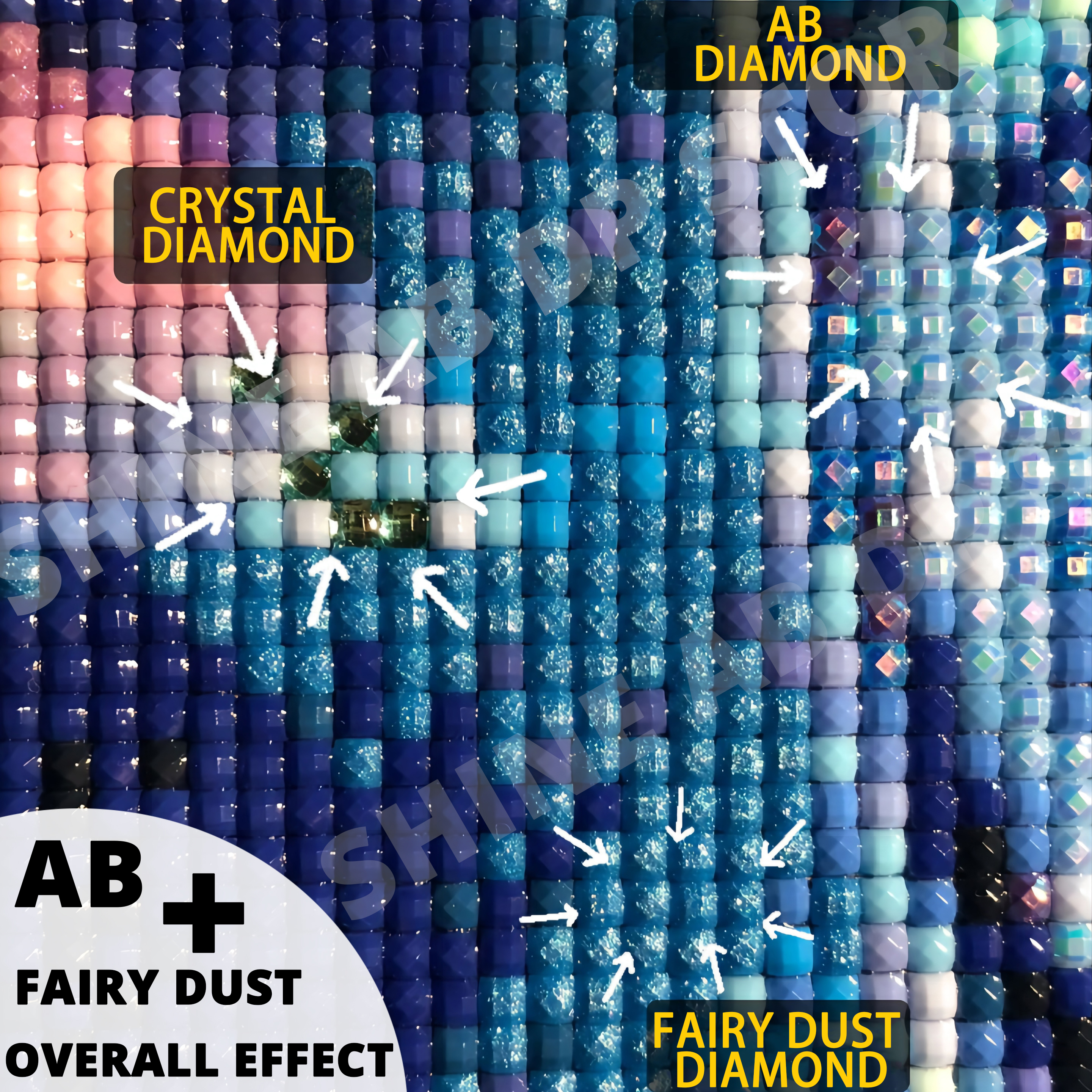 Resin Fairy Dust AB Diamond Pa - Resin Art Decoration Items recension och pris