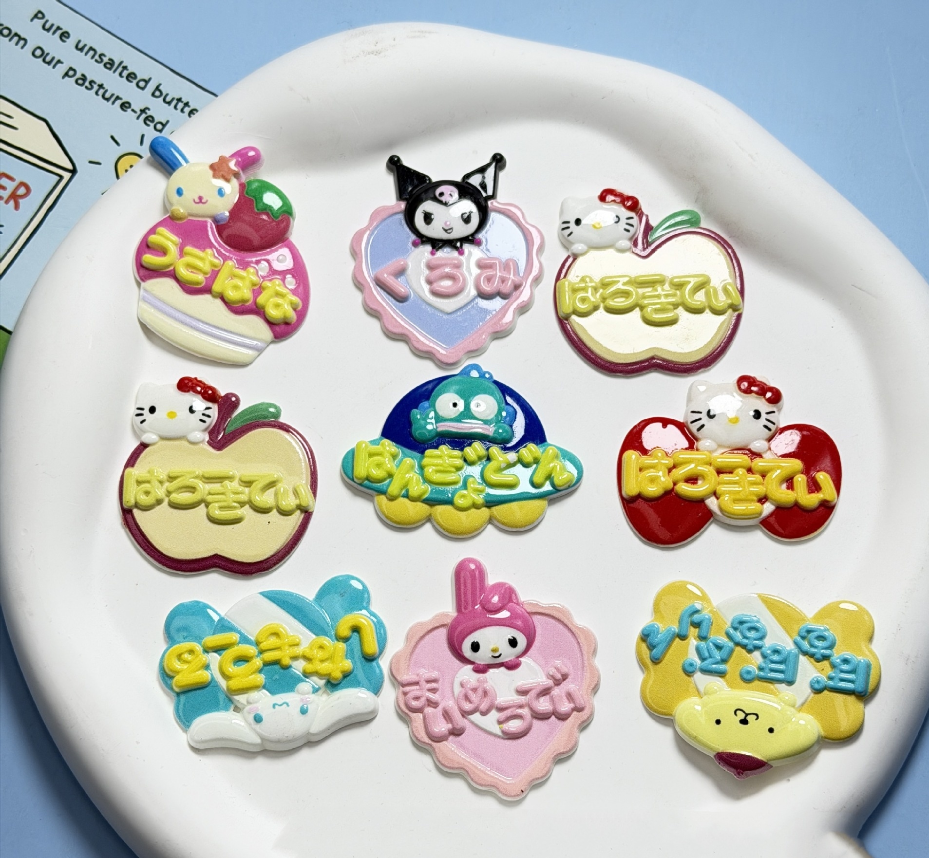 10PCS Cute Character Resin Cab - Resin Art Phone Case recension och pris