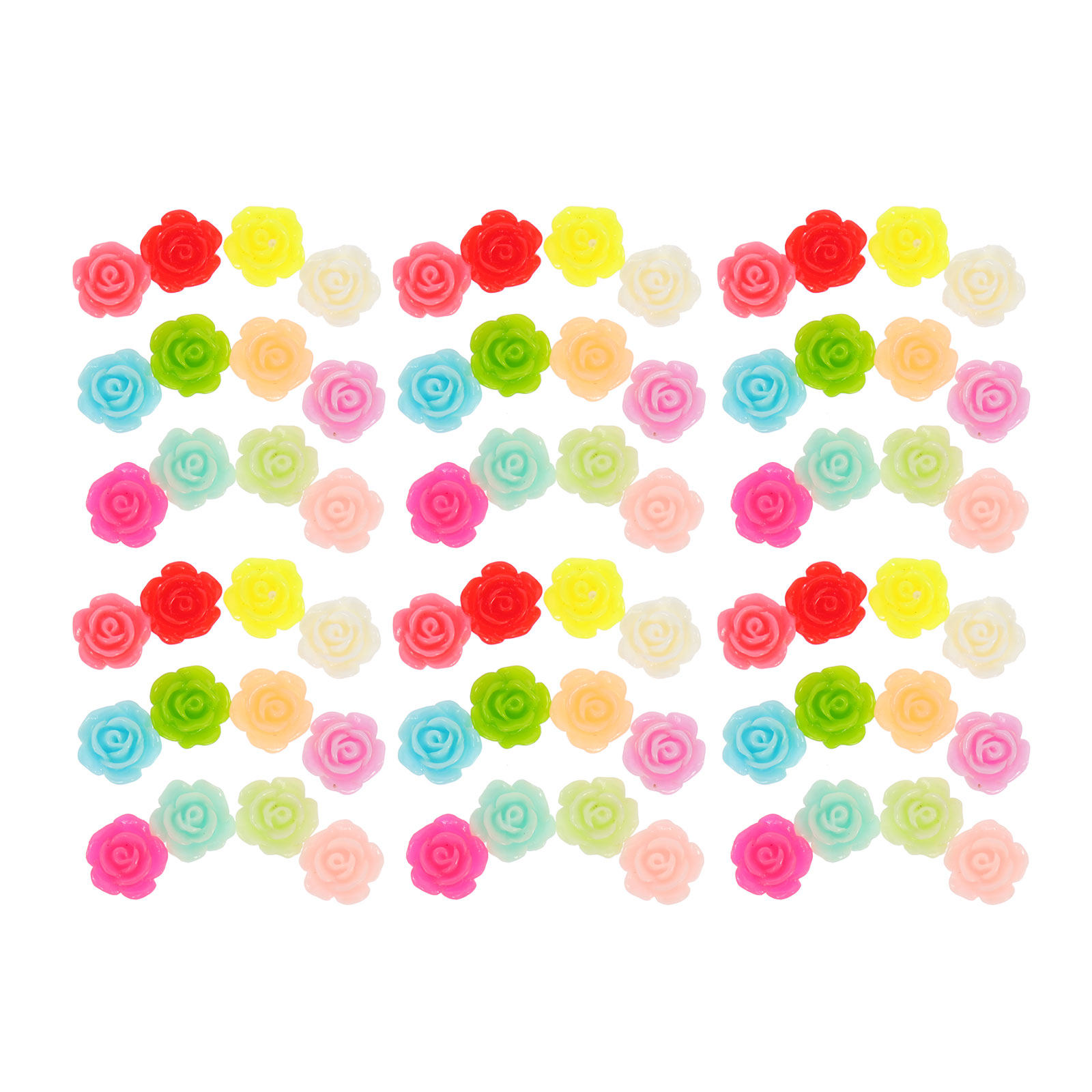 50Pcs Stereo Resin Rose Orname - Resin Art Decoration Items recension och pris