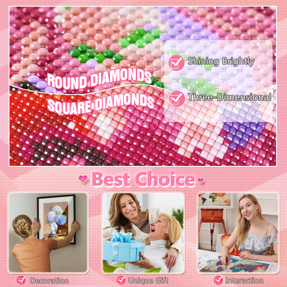 HUACAN Diamond Painting Cat Fa - Resin Art Decoration Items recension och pris