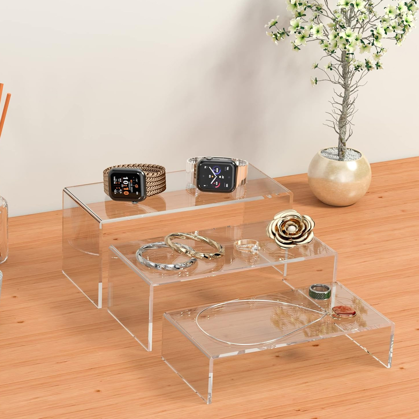 3 pieces of acrylic display sh - Resin Art Stand recension och pris