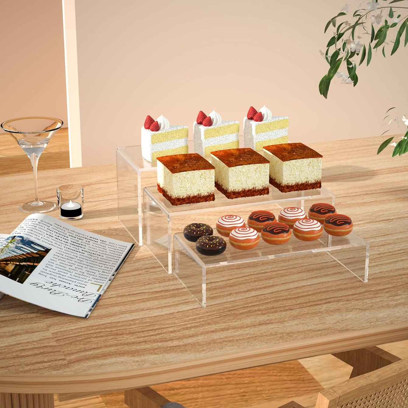 3 pieces of acrylic display sh - Resin Art Stand recension och pris