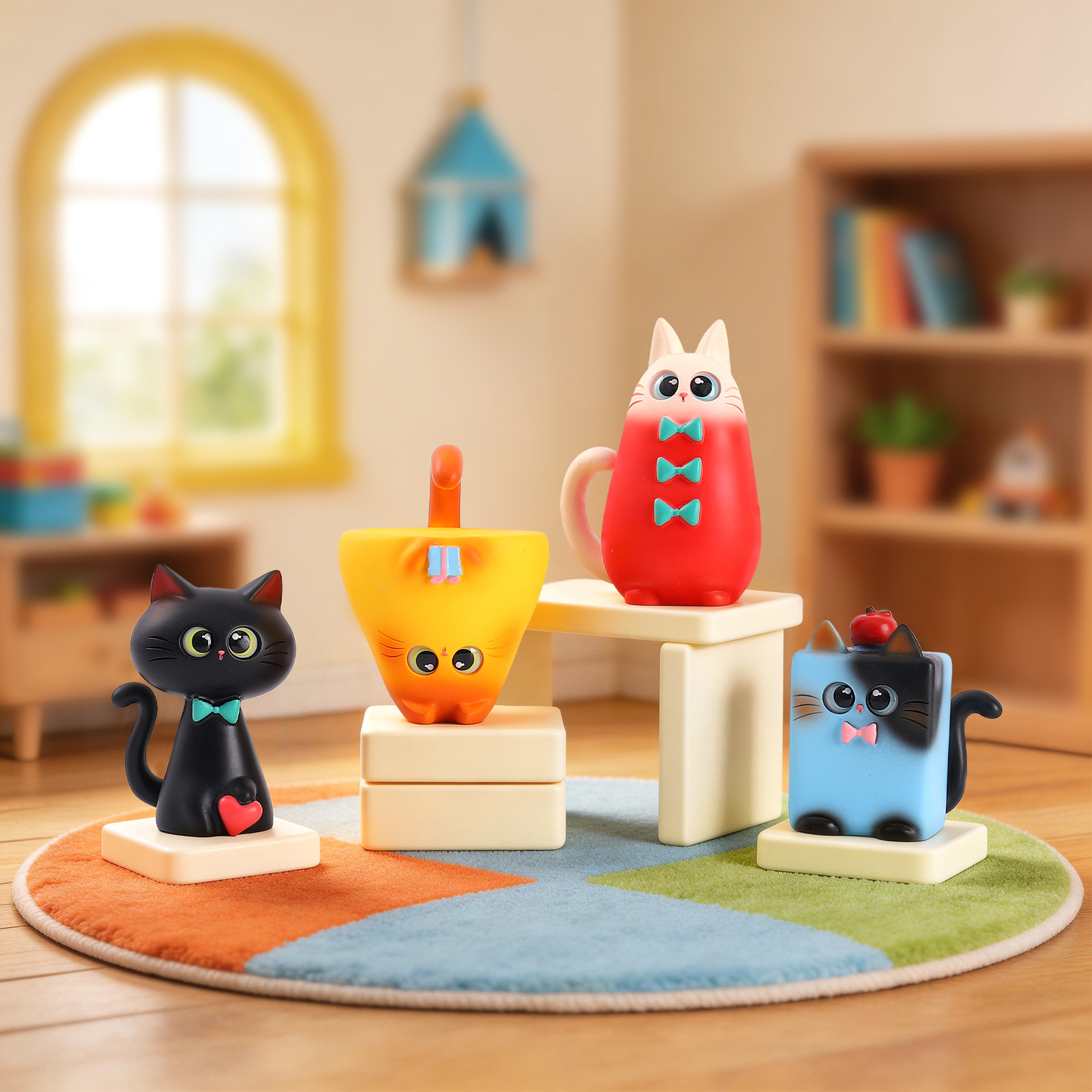 Blind Box Cat Figurine Resin C - Resin Art Decoration Items recension och pris