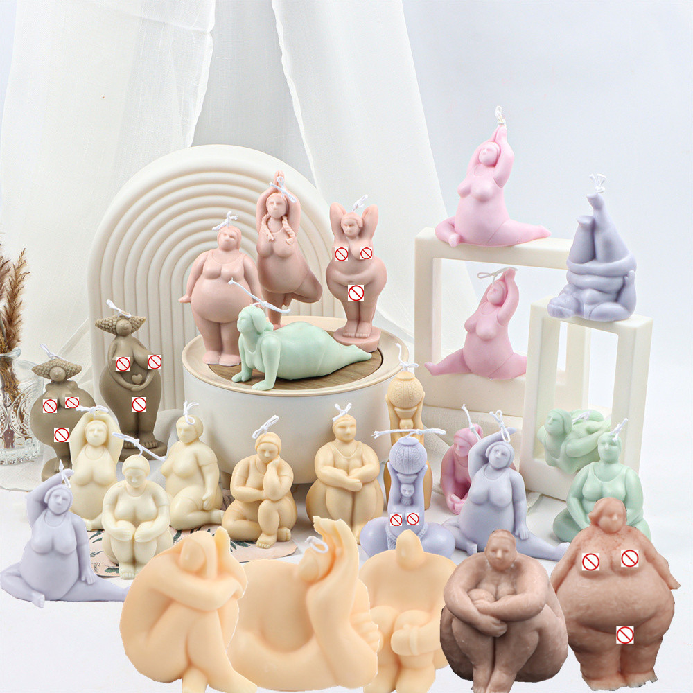 Abstract Fat Women Body Candle - Resin Art Furniture recension och pris
