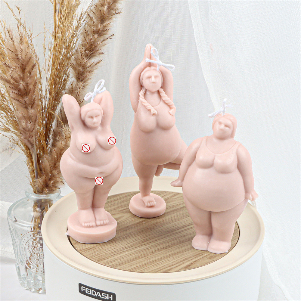 Abstract Fat Women Body Candle - Resin Art Furniture recension och pris