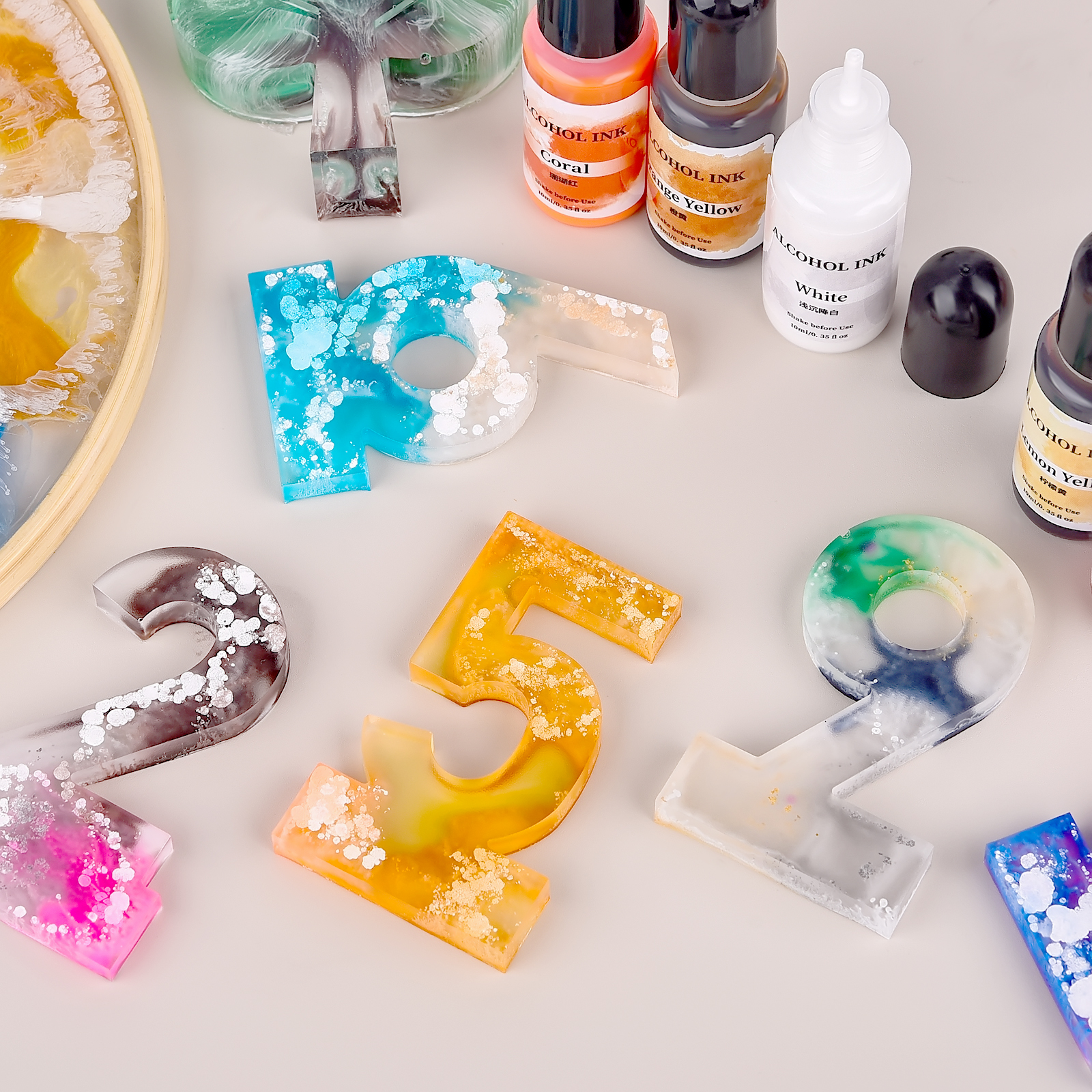 1set Art Ink Alcohol Epoxy Res - Resin Pigment Alcohol Ink recension och pris