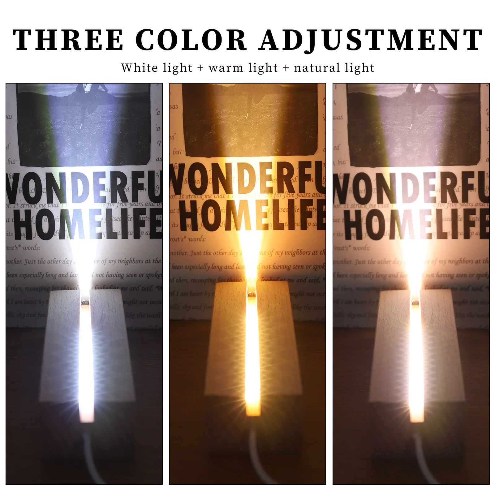 1-10pcs LED Wood Light Display - Resin Art Stand recension och pris
