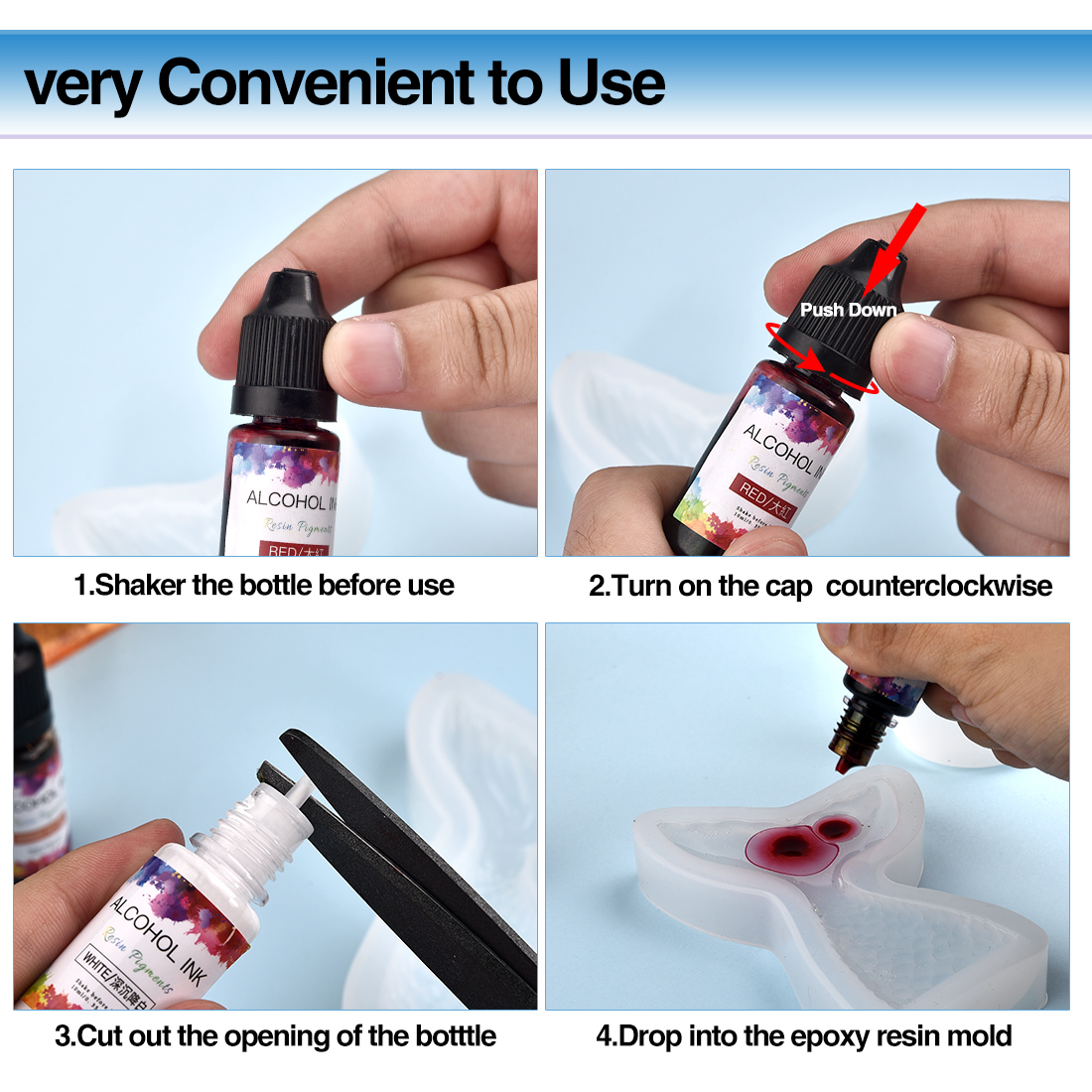 10ML Art Ink Alcohol Resin Pig - Resin Pigment Alcohol Ink recension och pris