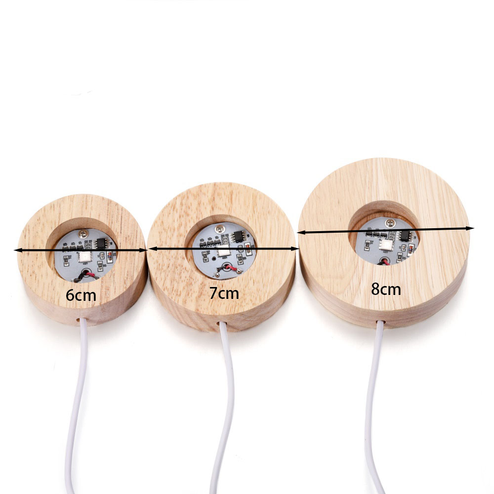 Resin Art Display Round Wood C - Resin Art Stand recension och pris