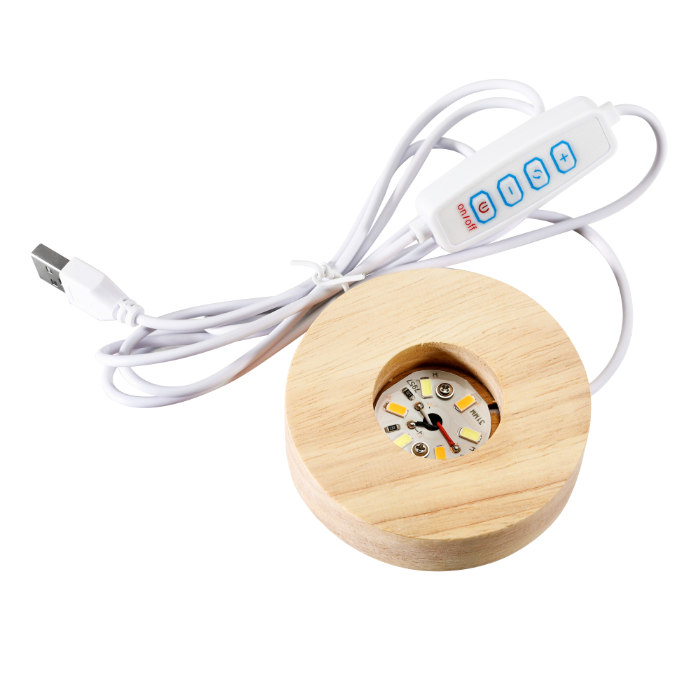 Resin Art Display Round Wood C - Resin Art Stand recension och pris