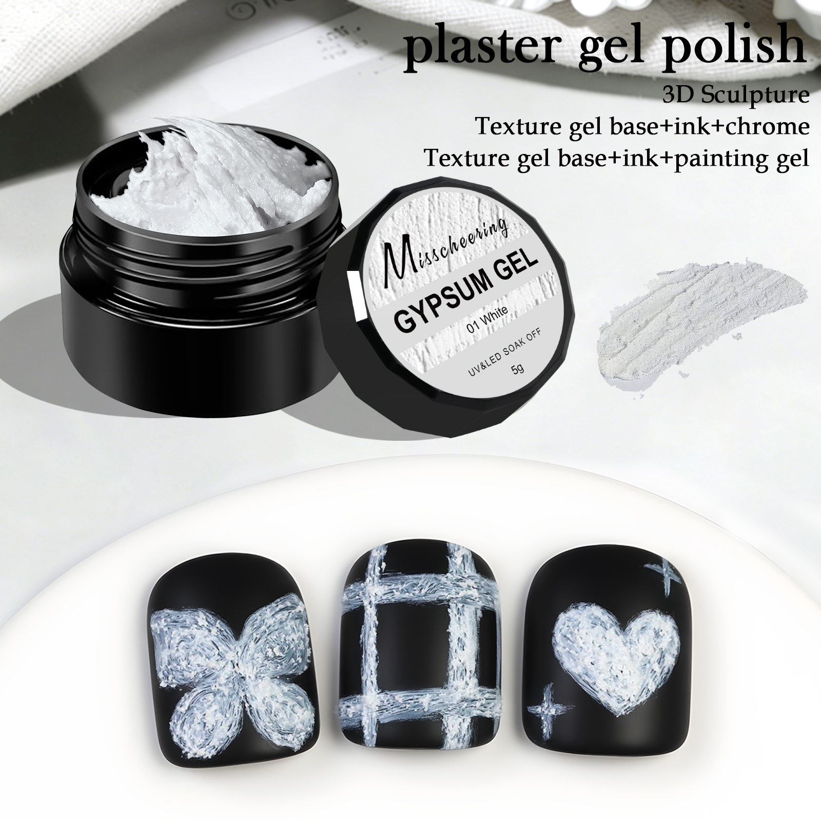 5g Solid Gypsum Painting Nail  - Resin Art Gel recension och pris