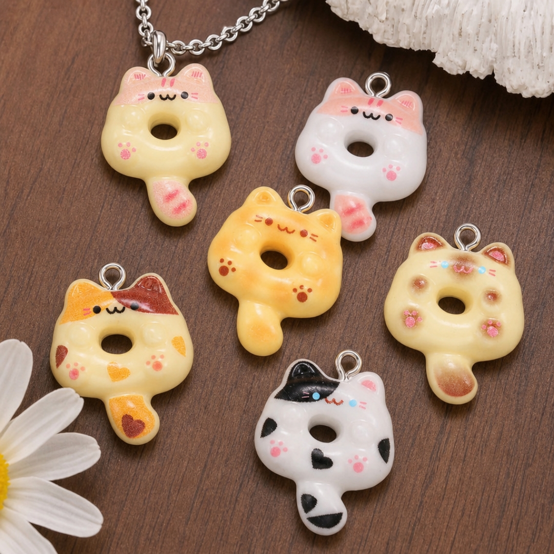 10Pcs Kawaii Cartoon Cat Resin - Resin Art Diy Kit recension och pris