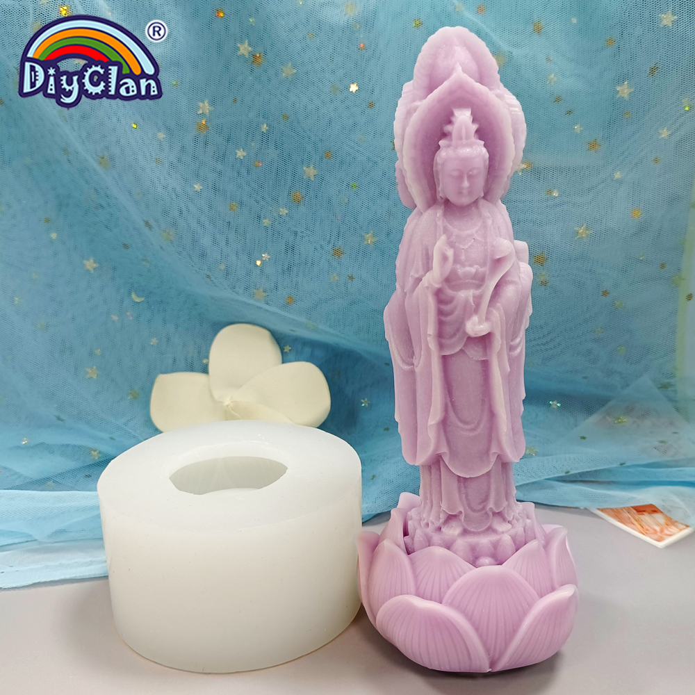 Three Face Guanyin Lotus Terra - Resin Art Furniture recension och pris