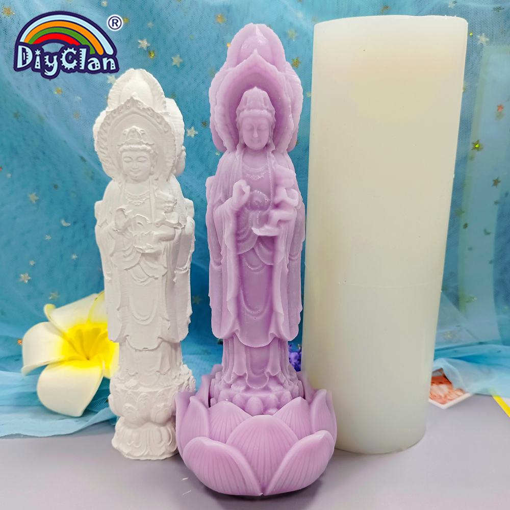 Three Face Guanyin Lotus Terra - Resin Art Furniture recension och pris