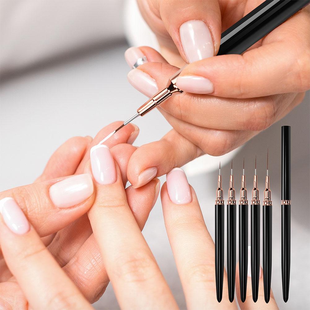 5pcs Nail Art Liner Brush Set  - Resin Art Gel recension och pris