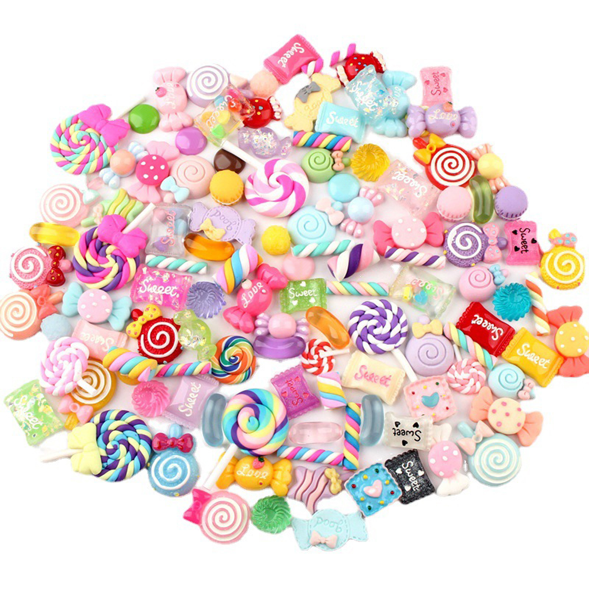 30pcs Random Candy Slime Charm - Resin Art Diy Kit recension och pris