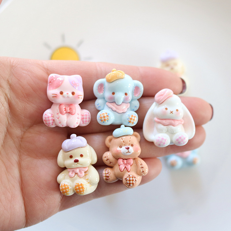 10pcs Cartoon shiny animal lon - Resin Art Phone Case recension och pris