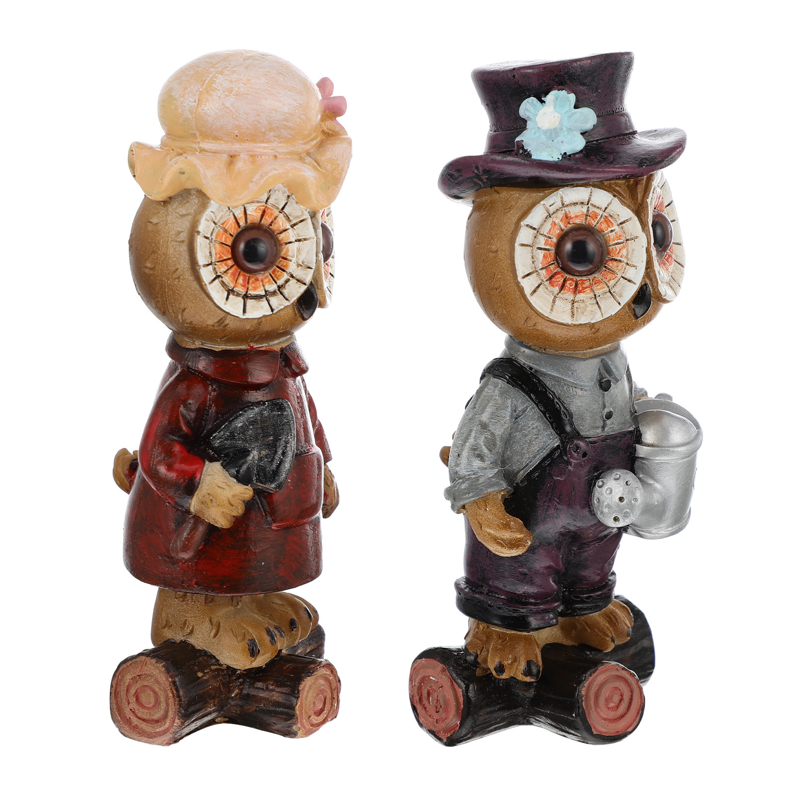 2Pcs Standing Owl Decor Resin  - Resin Art Decoration Items recension och pris