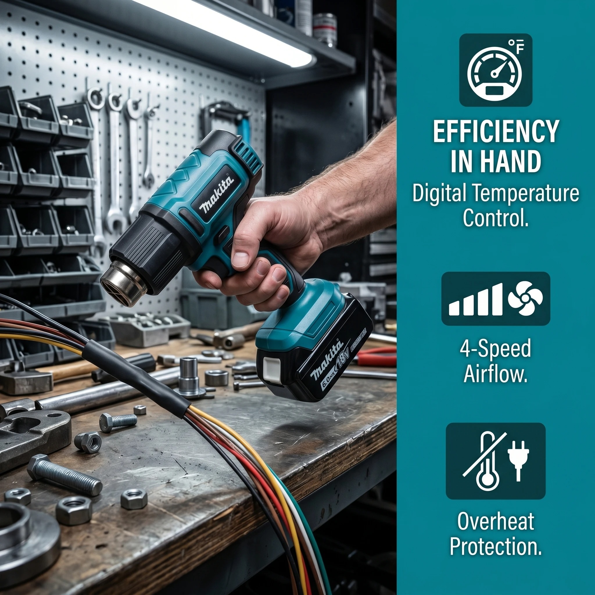 Makita 18V Heat Gun 60-540℃ 4- - Resin Art Heat Gun recension och pris