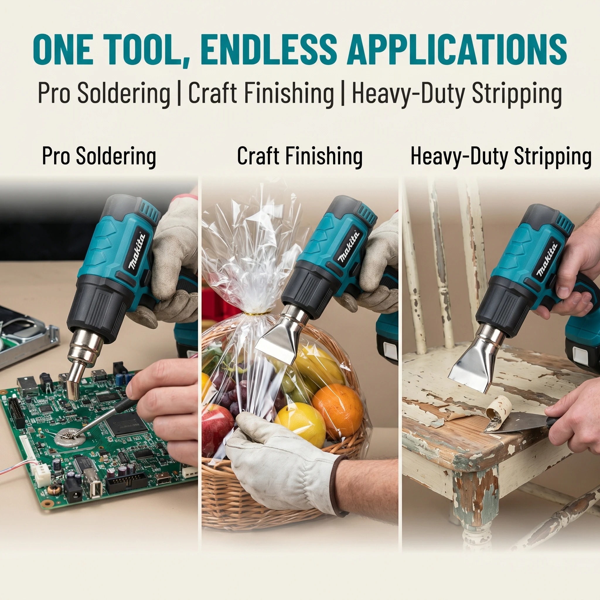 Makita 18V Heat Gun 60-540℃ 4- - Resin Art Heat Gun recension och pris