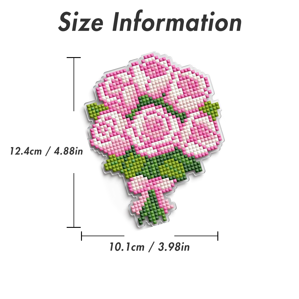 ForeverYoung Pink Rose Bouquet - Resin Art Stand recension och pris