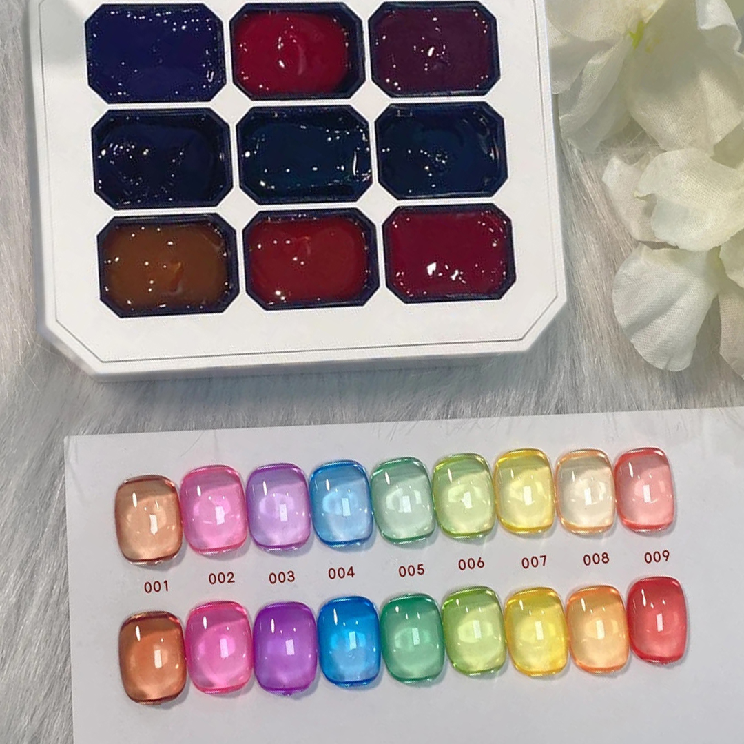 1pc Solid 9-grid Nail Patting  - Resin Art Gel recension och pris