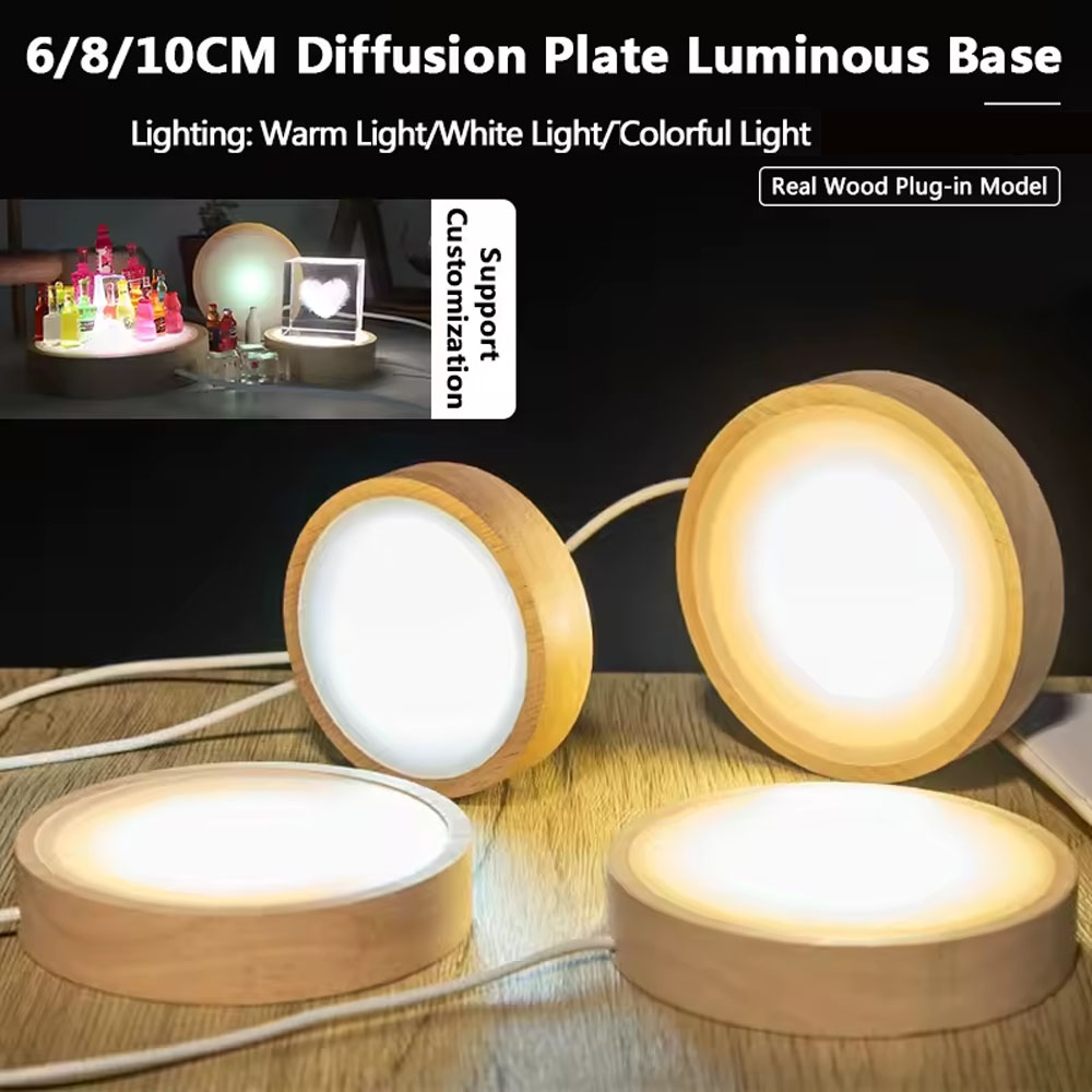 LED Night Light Base 3D Decora - Resin Art Stand recension och pris