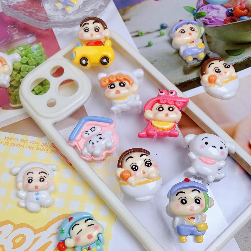 10Pcs/set Crayon Shin-chan Cro - Resin Art Phone Case recension och pris