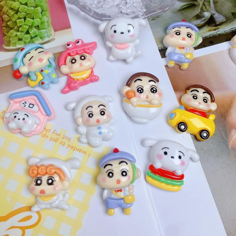 10Pcs/set Crayon Shin-chan Cro - Resin Art Phone Case recension och pris